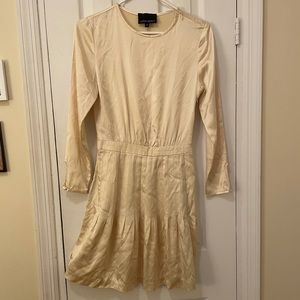 Cynthia Rowley Pleated Silk Cocktail Dress